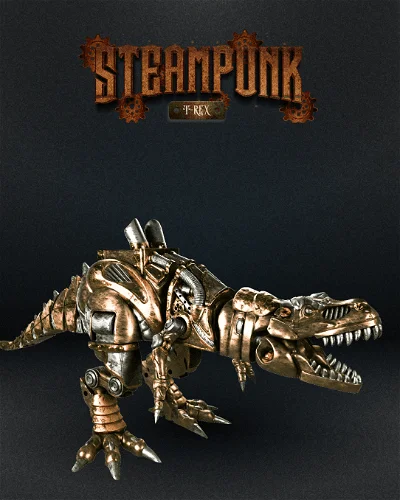 Steampunk Articulated T-Rex